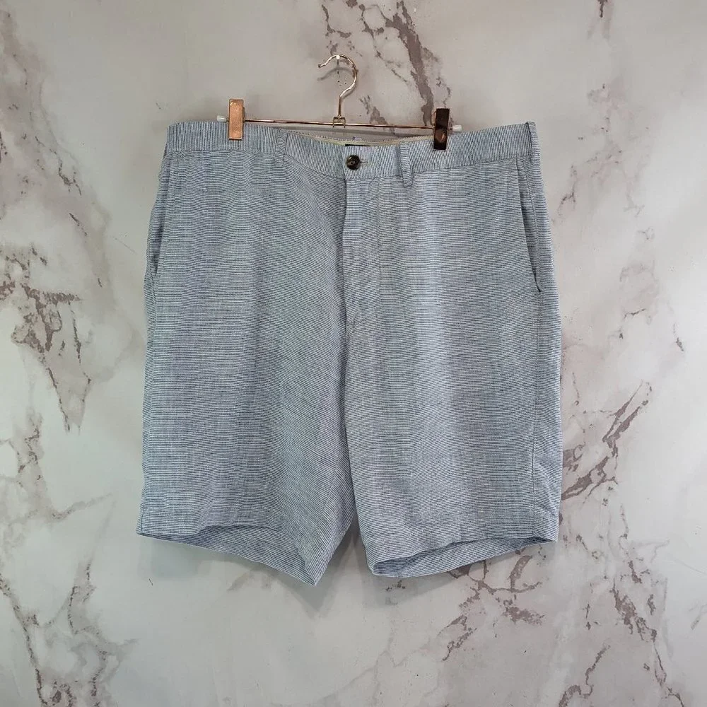 J Crew Shorts Mens 35 Striped 9 Inch Linen Beach Vacation Summer Cooling Whick